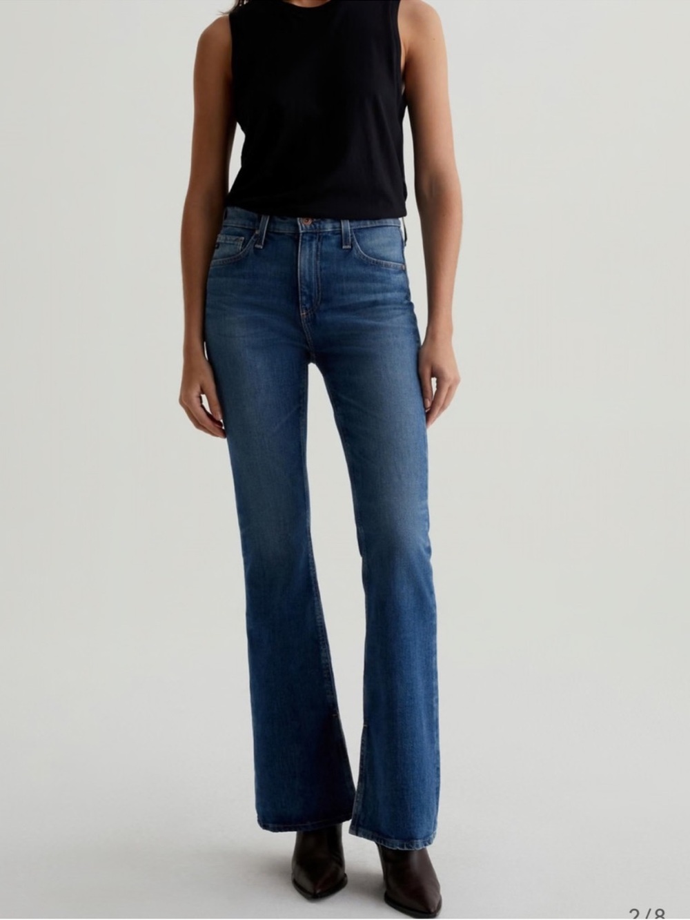 AG Adriano Goldschmied Farrah Boot Mid Rise Jeans Size 28